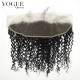Kinky Curly 13x4 Lace Frontal Closure With Baby Hair,Natural Color